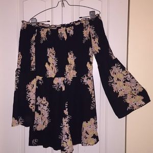 Material Girl Bell Sleeve Romper
